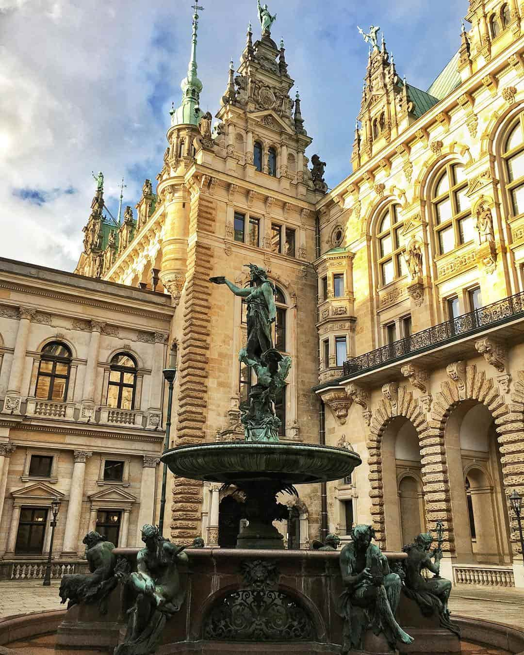 Hôtel de ville, Hambourg, Allemagne