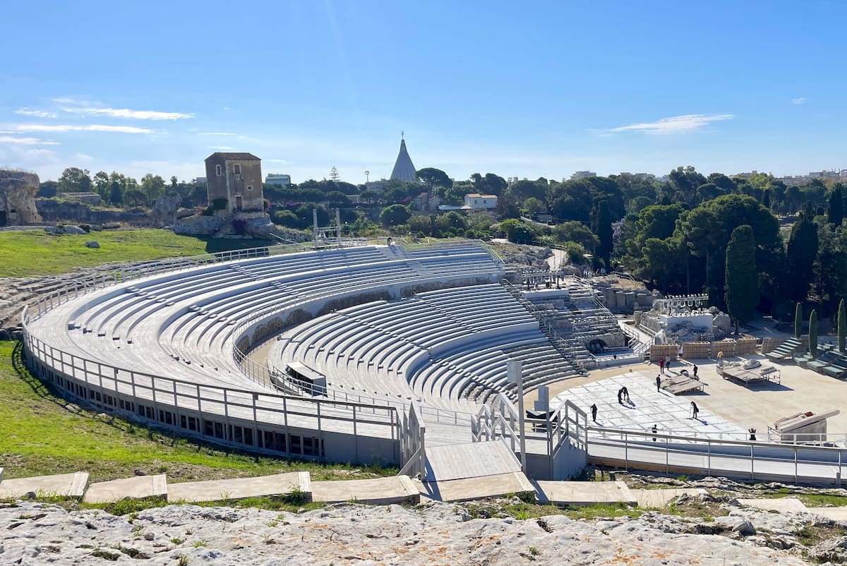 Zone du parc archéologique de Neapolis, Italie